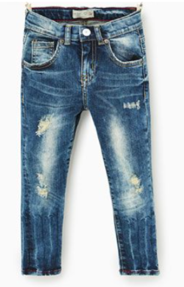 Straight Leg Jeans Boy's Denim Pant.