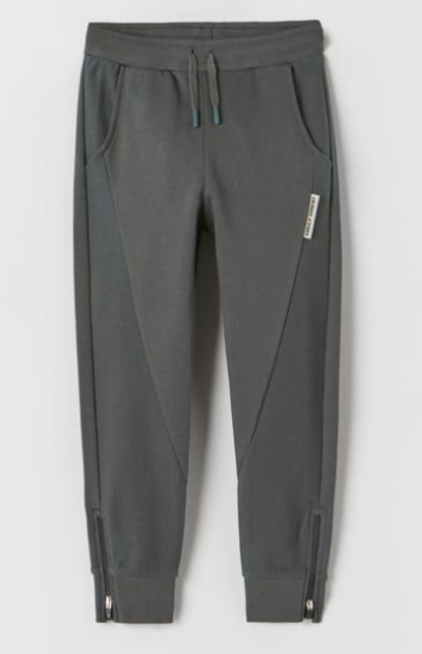 Boy's Leg Open Zipper Regular Fit Sweatpant.