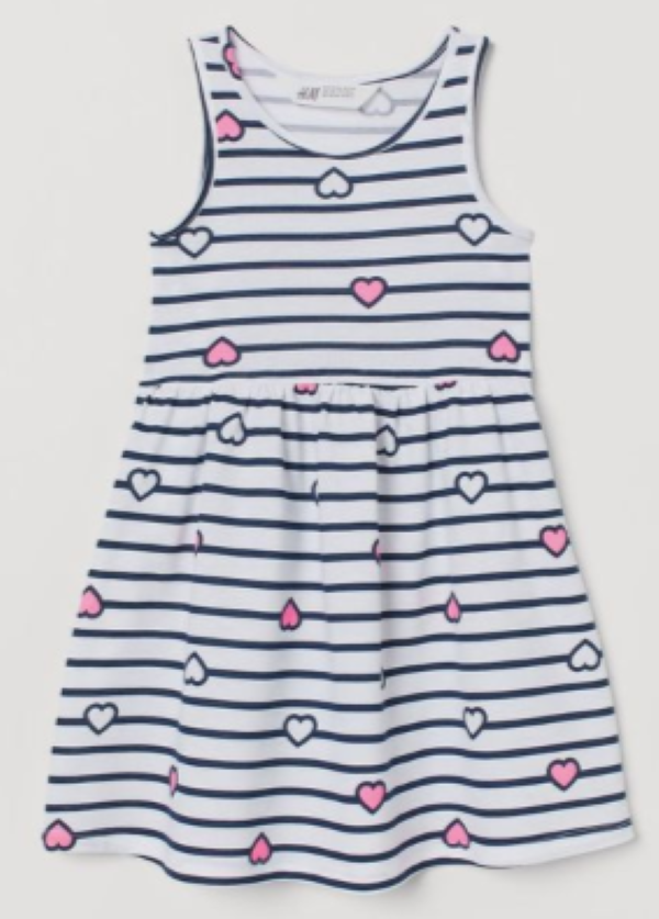 Girls Printed Classic Fit Toddler's Tank top.