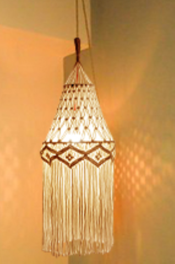 Macrame light shade